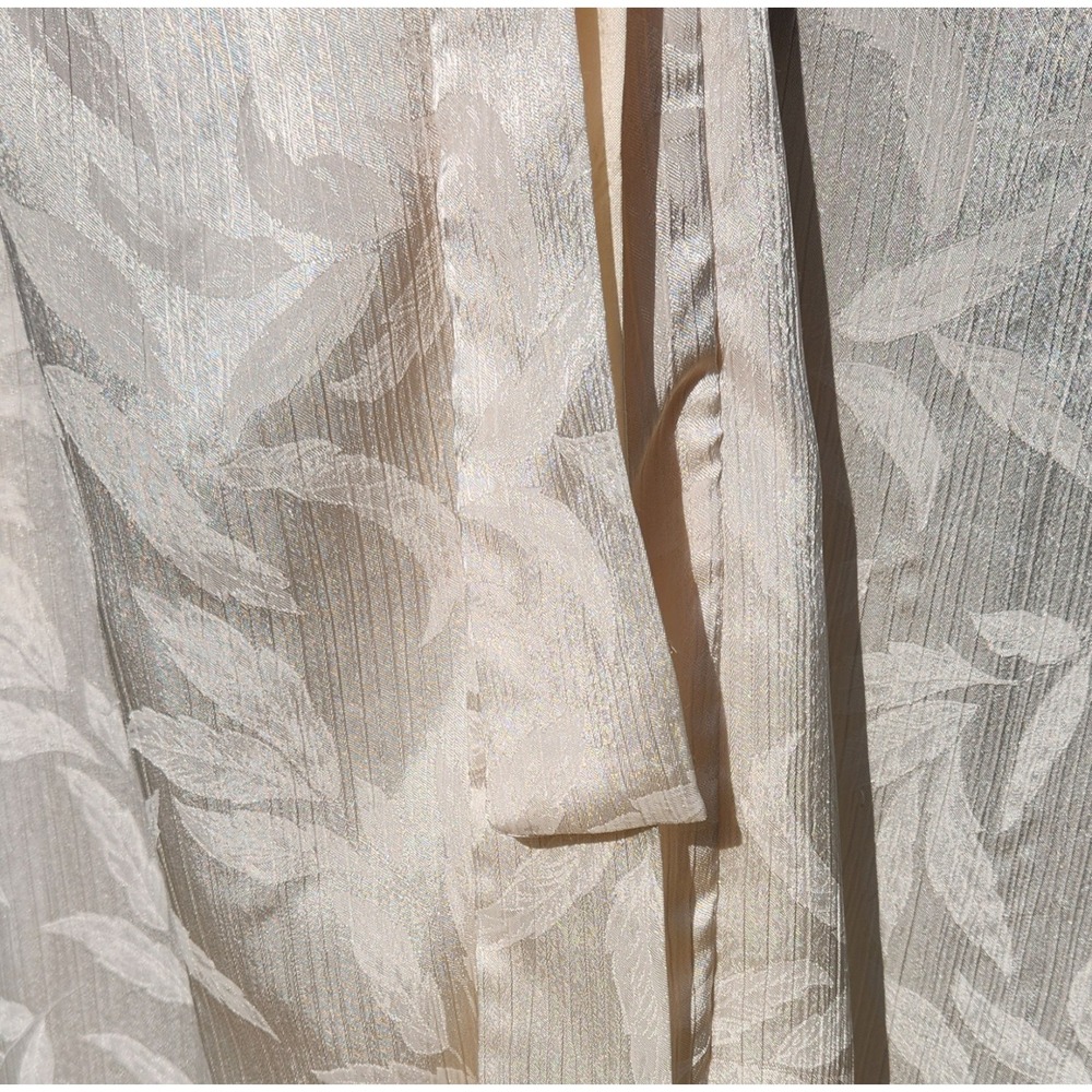 Vtg 1960s Christian Dior Cream Long ROBE Ivory Bridal Hollywood SAKS 5th Small - Picture 5 of 14
